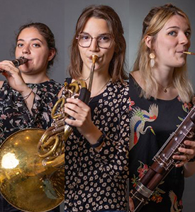 Camille, Anaïde et Lou-Anne, trois filles qui ne manquent pas d’air