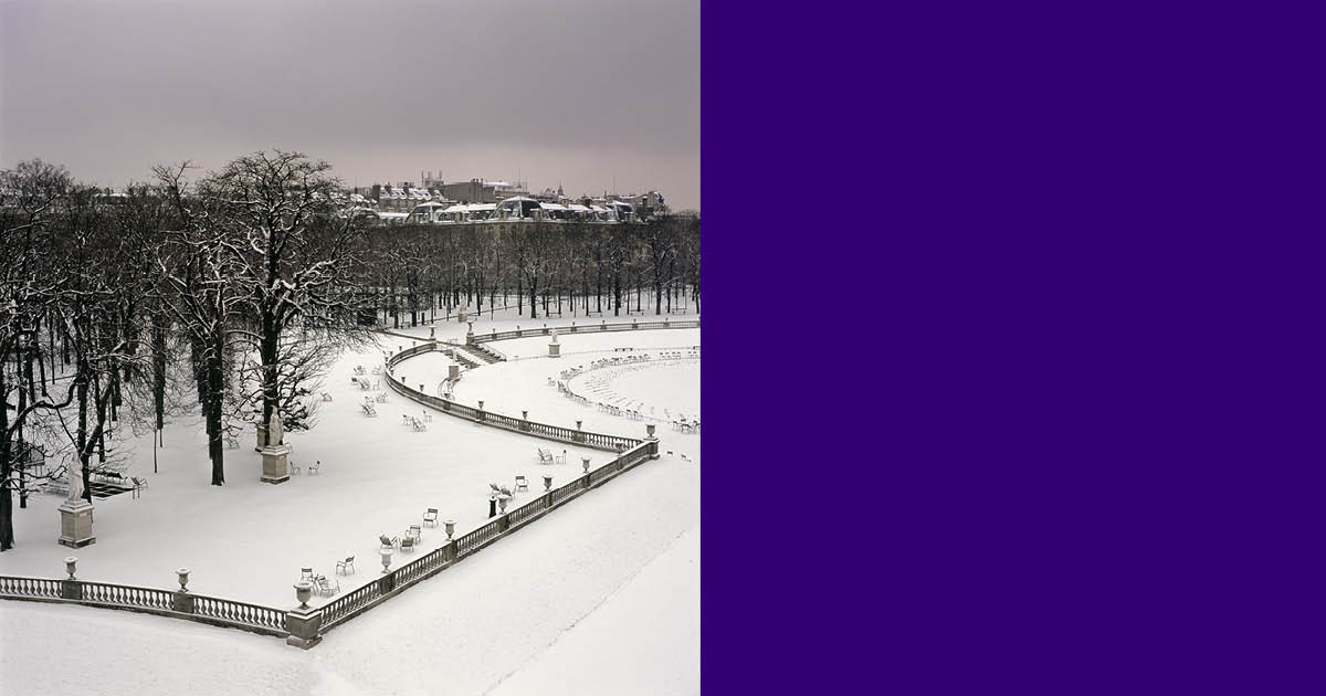 © Claire de Virieu, Jardin du Luxembourg, 08 h 15, 23 février 2005. Courtesy galerie Esther Woerdehoff Paris – Collection d'Art Société Générale