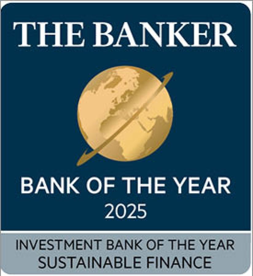The Banker - Bank of the year 2025 - Investment bank of the year, sustainable finance 